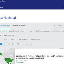 La actividad de fusiones y adquisiciones sube un 2% hasta noviembre y el capital se eleva un 20%, segn TTR